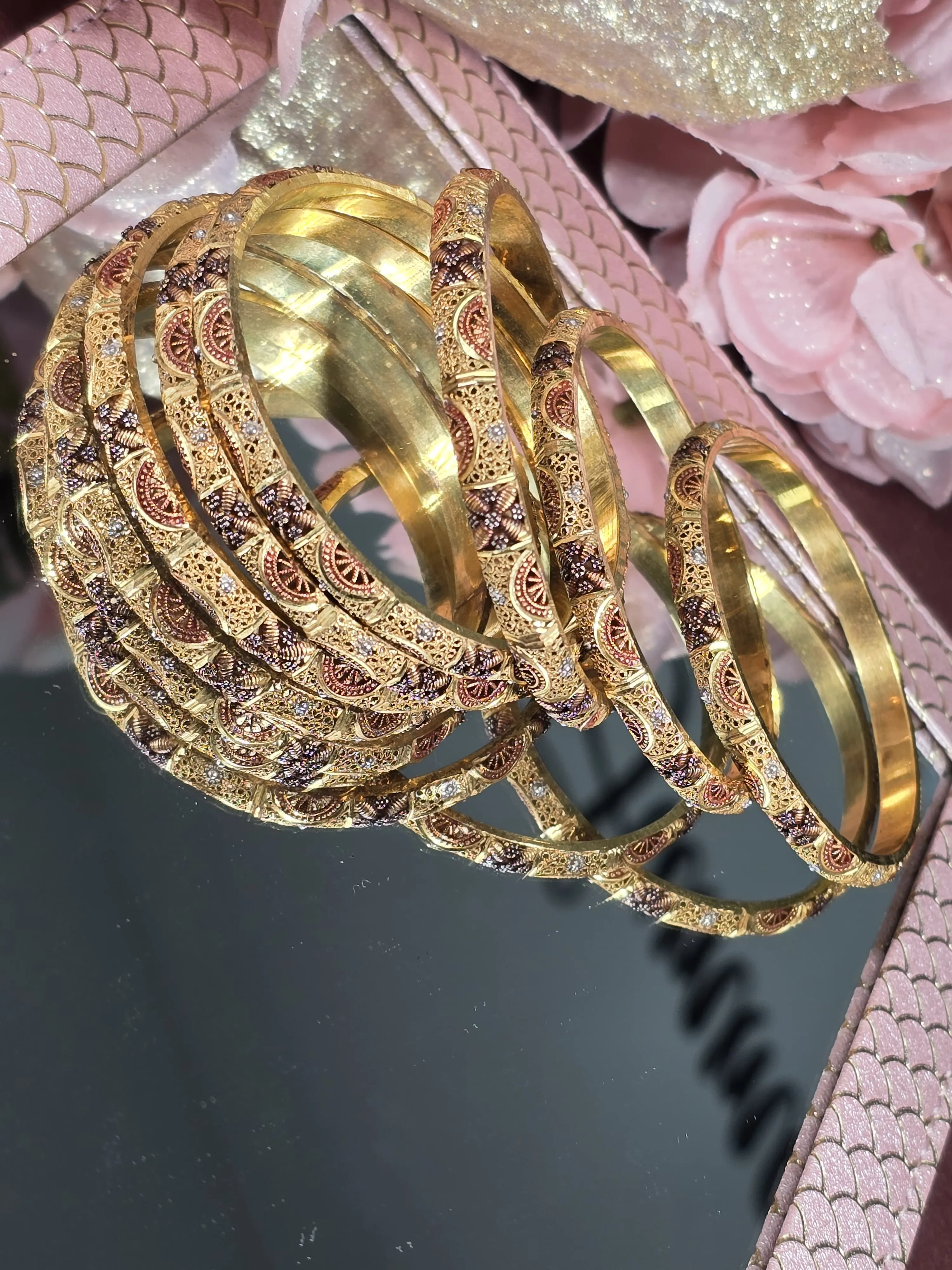 Gilded Grace Bangles Set of 6