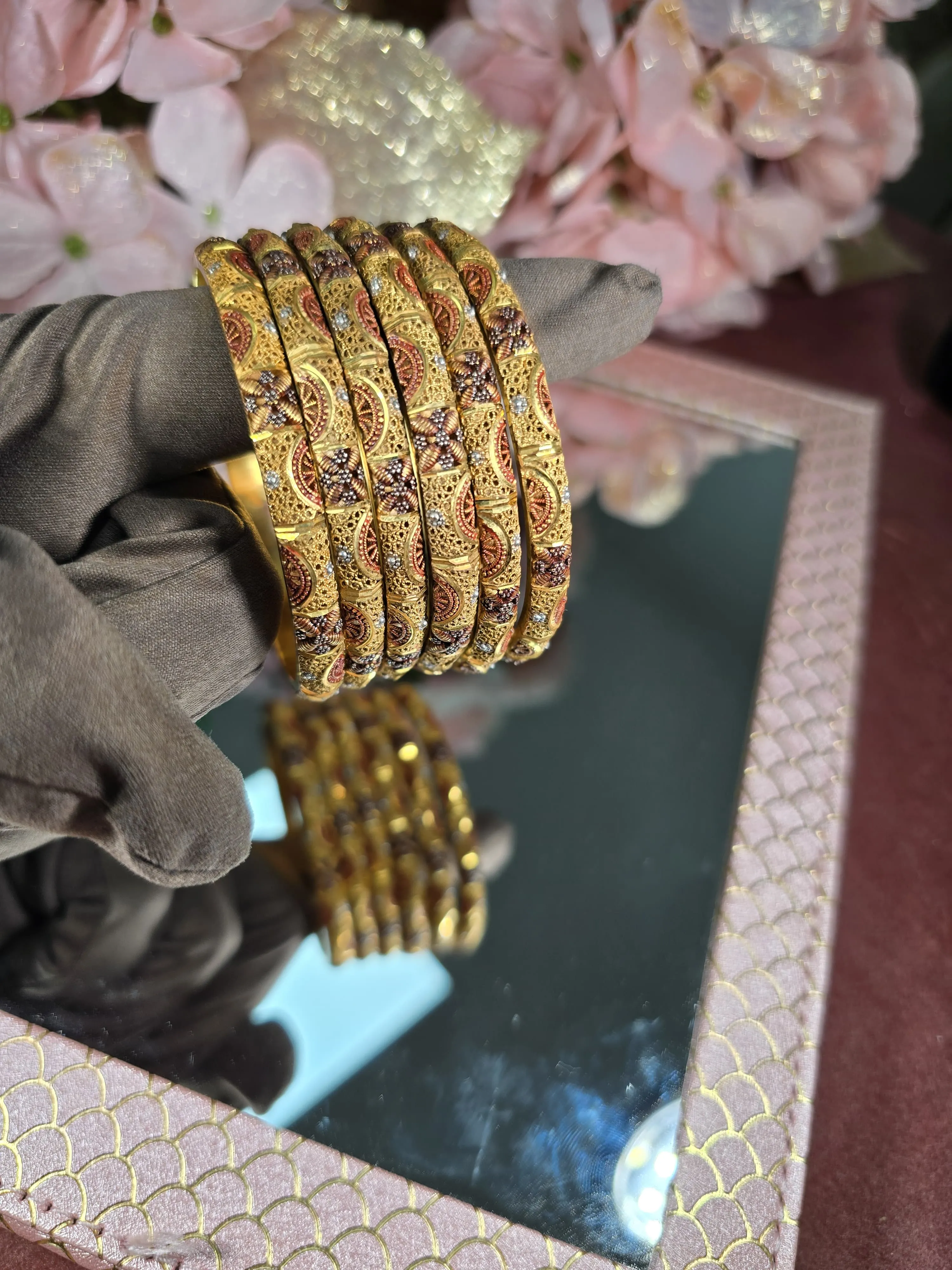 Gilded Grace Bangles Set of 6