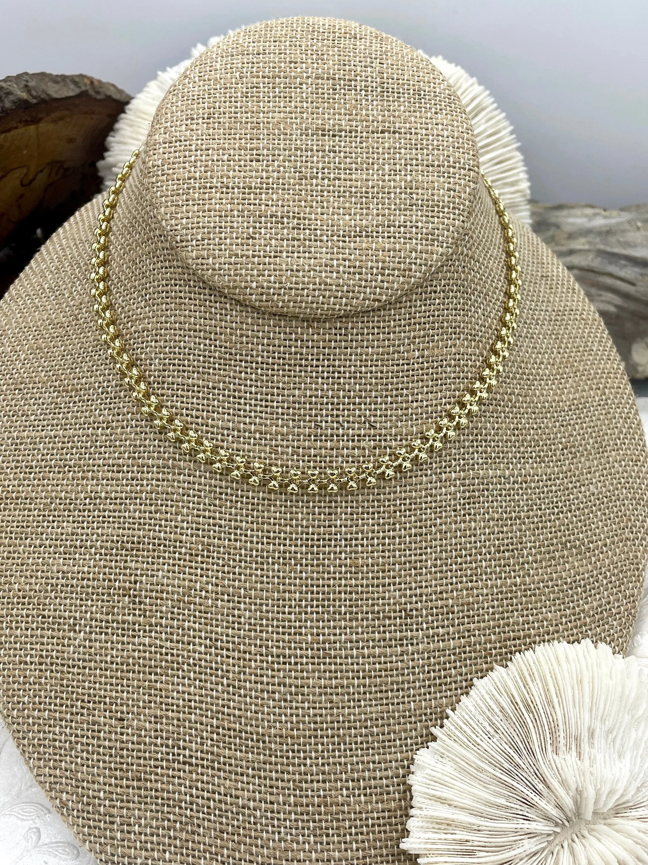 Gold Plated Stainless Steel Multilink Textured Chains, 4 styles, Handmade Chains, Stainless Steel HIGH QUALITY, Sold by the ft. Fast Ship