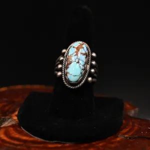 Golden Hill Turquoise Twisted Four Band Ring