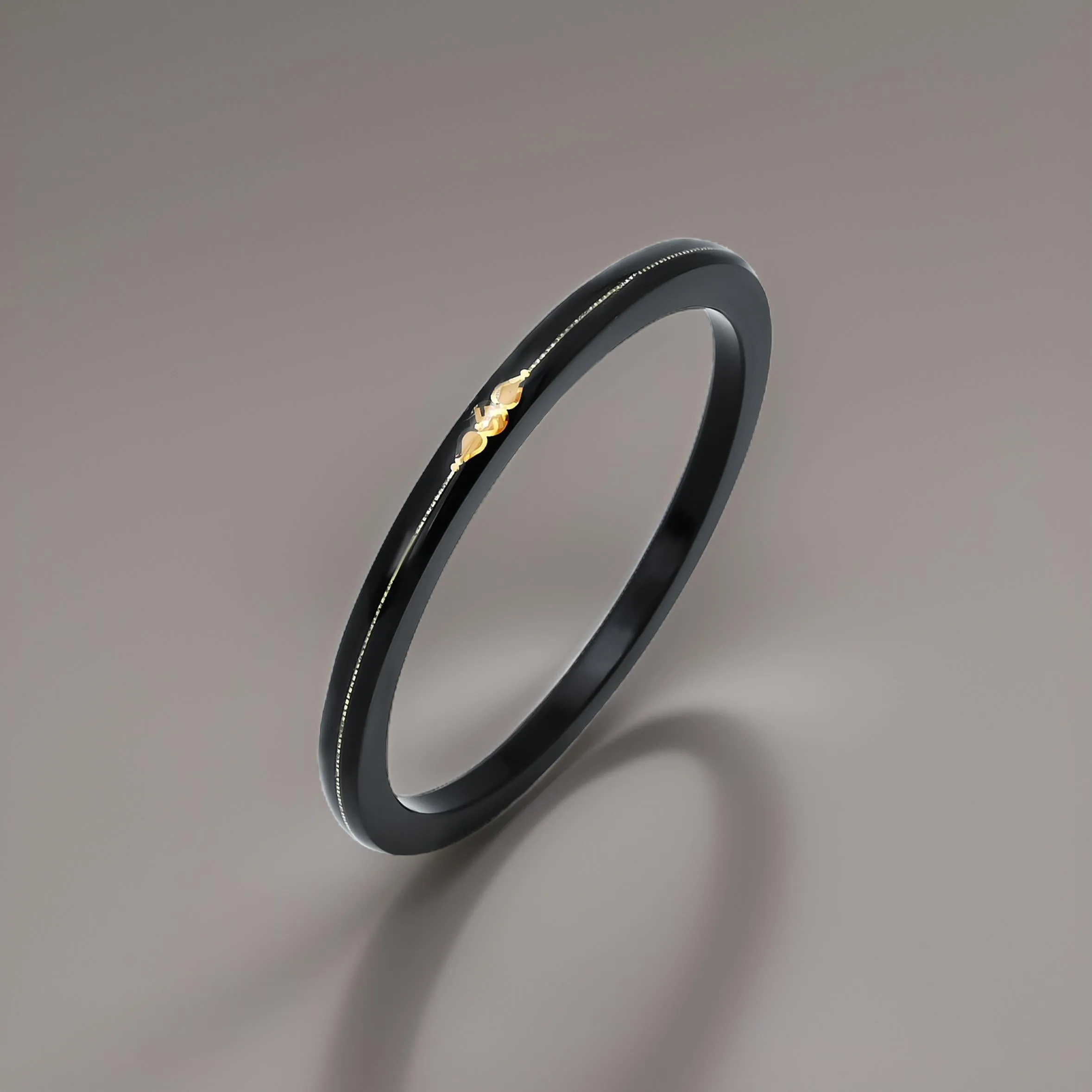 Goldr Center Swathik Design Black Bangles