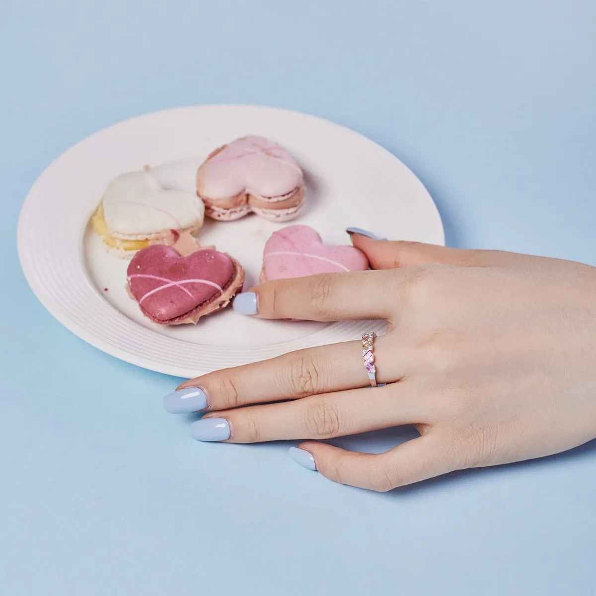 [Goodv]Delicate Vibrant Emerald Cut Daily Ring