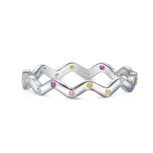[Goodv]Ornate Vibrant Round Cut Daily Ring