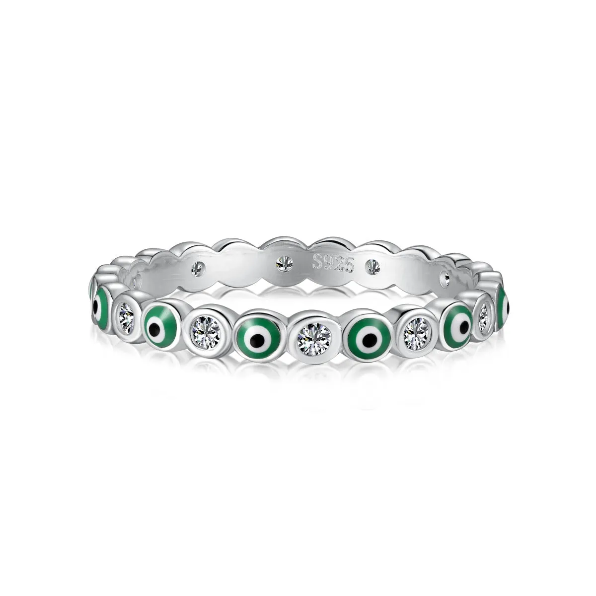 [Goodv]Sparkling Vibrant Round Shape Daily Ring