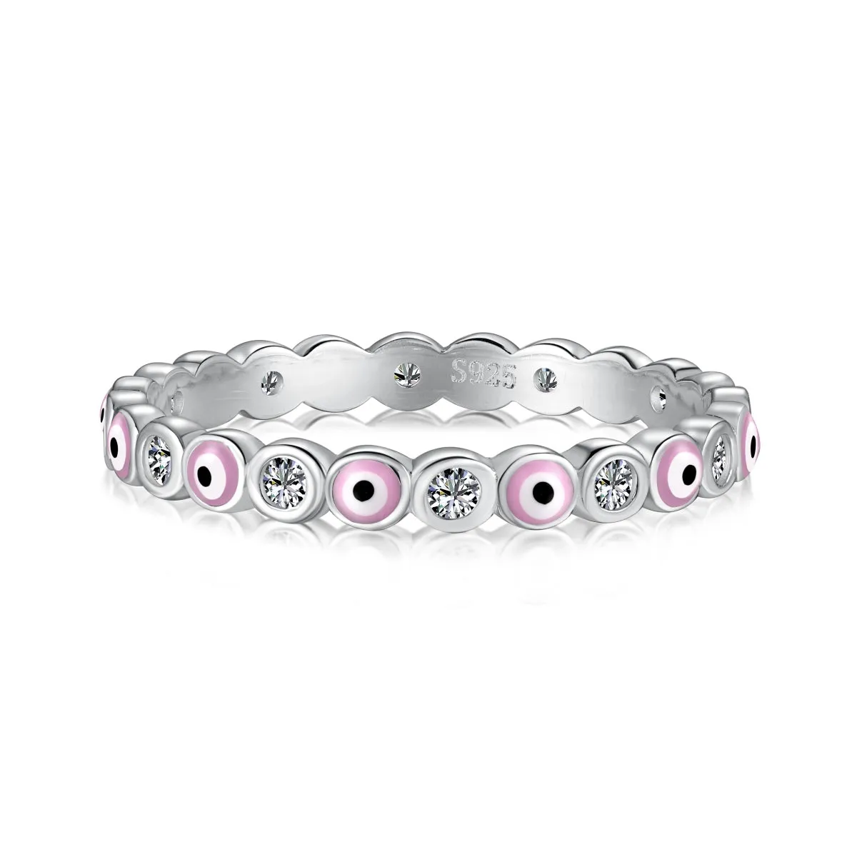 [Goodv]Sparkling Vibrant Round Shape Daily Ring