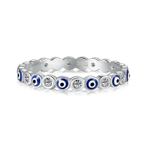 [Goodv]Sparkling Vibrant Round Shape Daily Ring