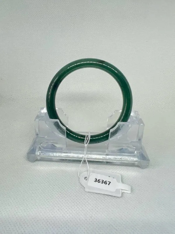 Grade A Natural Jade Bangle with certificate #36367