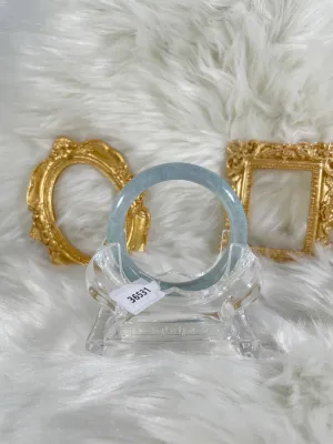 Grade A Natural Jade Bangle with certificate #36531