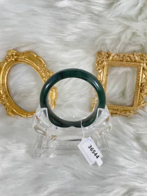 Grade A Natural Jade Bangle with certificate #36544