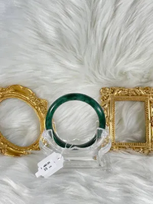 Grade A Natural Jade Bangle with certificate #36599