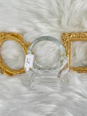 Grade A Natural Jade Bangle with certificate #36797