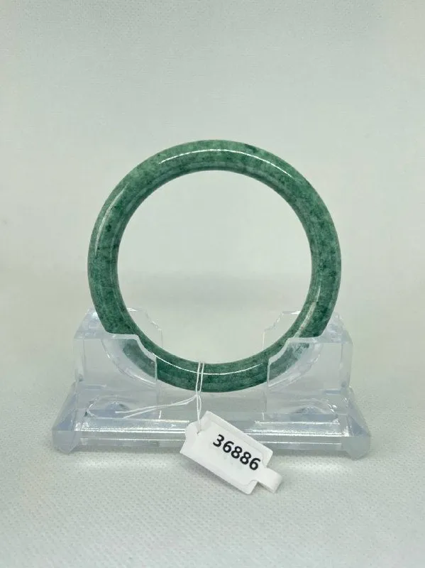 Grade A Natural Jade Bangle with certificate #36886