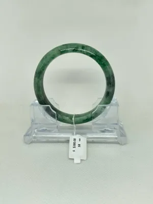 Grade A Natural Jade Bangle with certificate #37098