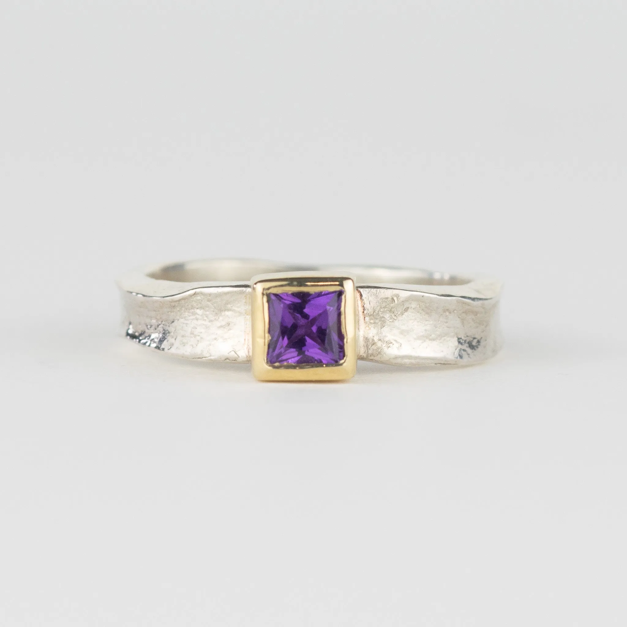 Gretel - Amethyst Square Storybook Ring