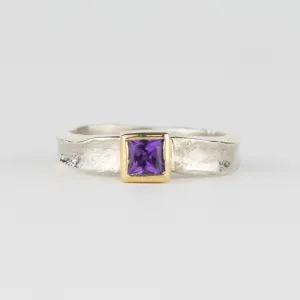 Gretel - Amethyst Square Storybook Ring