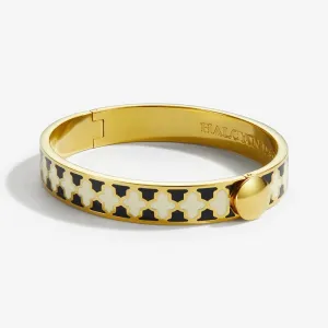 Halcyon Days "Agama Black, Cream & Gold" Bangle