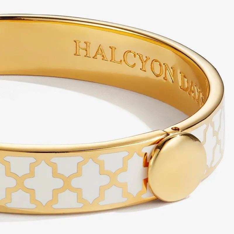 Halcyon Days "Agama Cream & Gold" Bangle