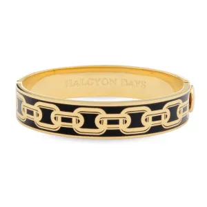 Halcyon Days "Chain Black & Gold" Bangle