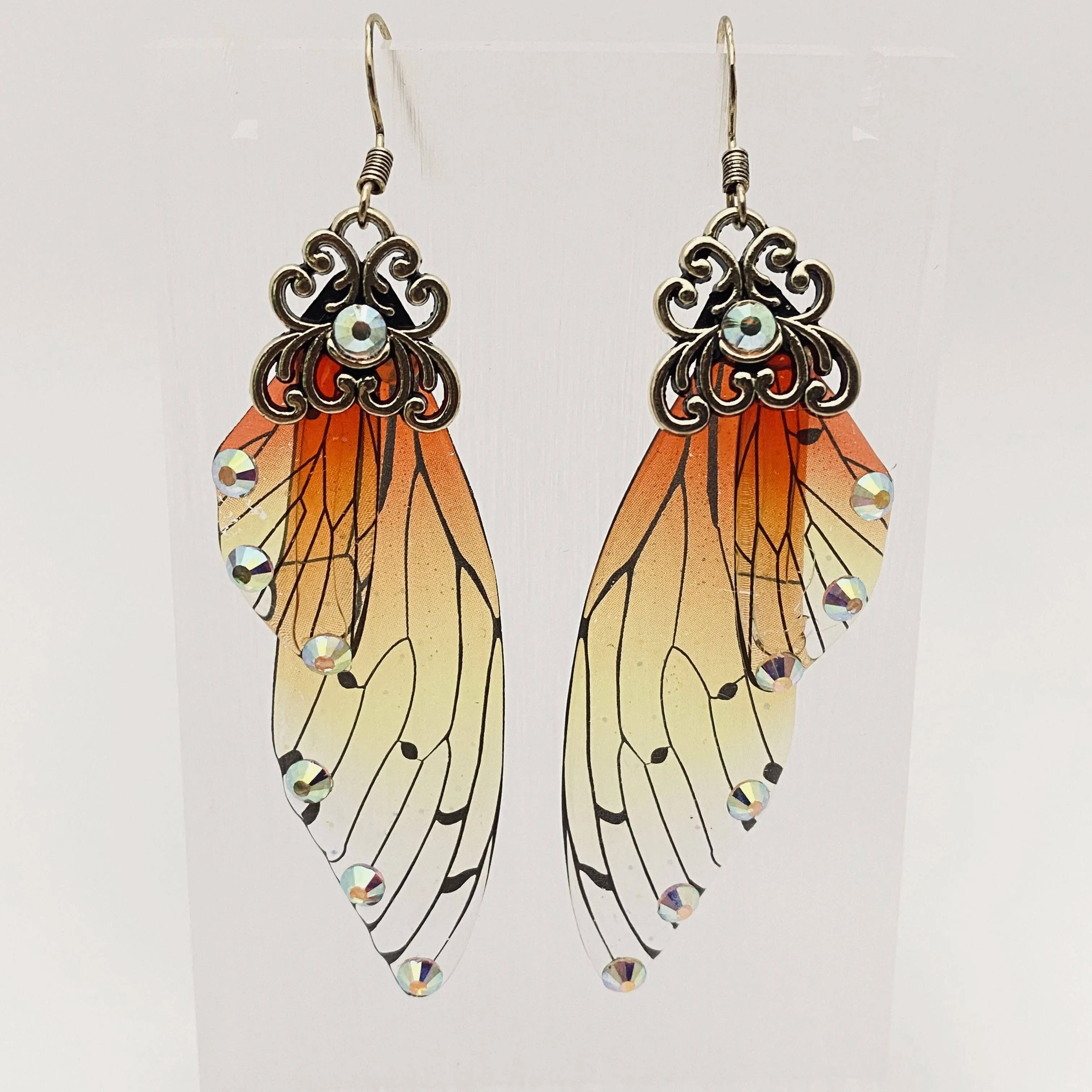 Handmade Fairy Wings Earrings Insect Butterfly Wing: F