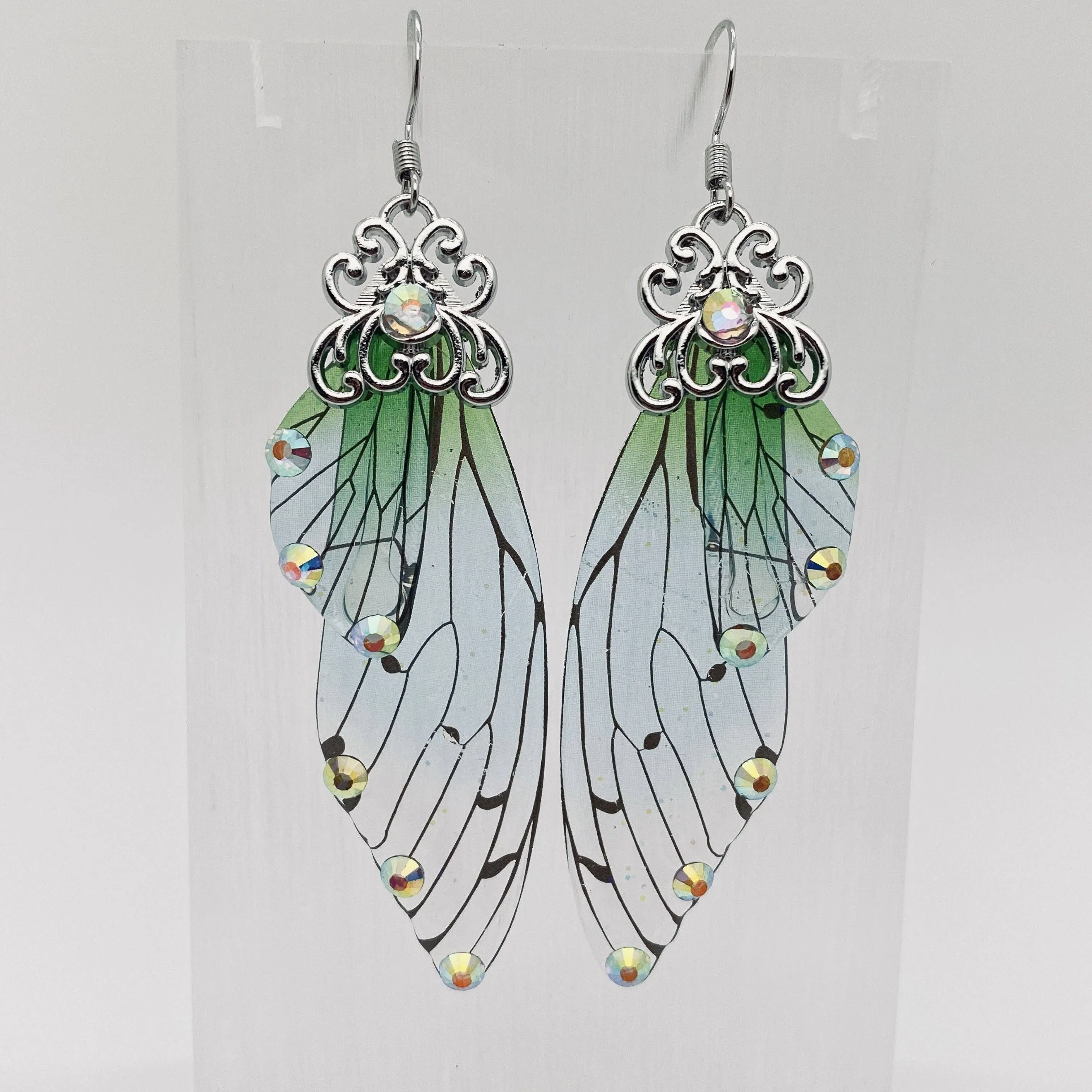 Handmade Fairy Wings Earrings Insect Butterfly Wing: F