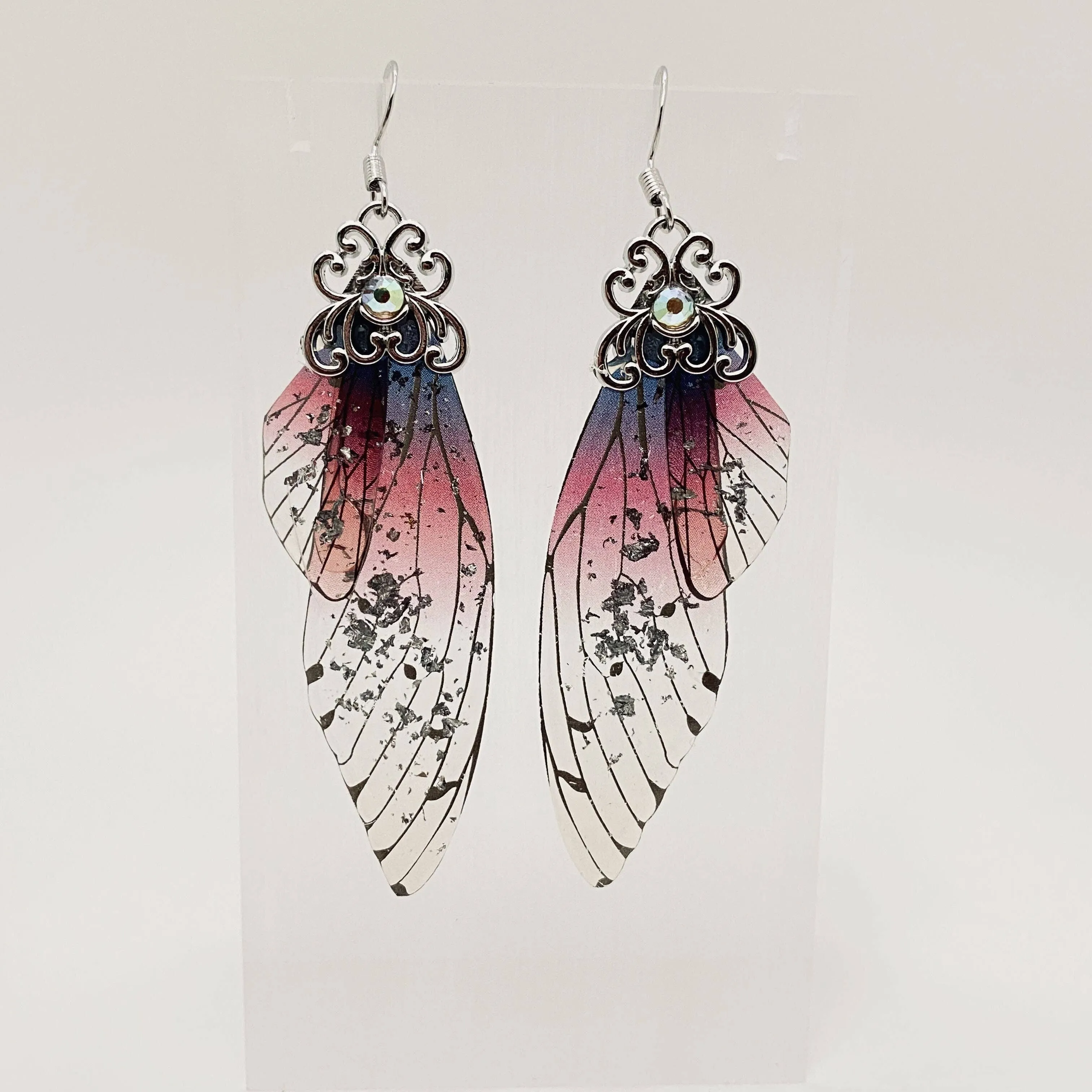 Handmade Fairy Wings Earrings Insect Butterfly Wing: F