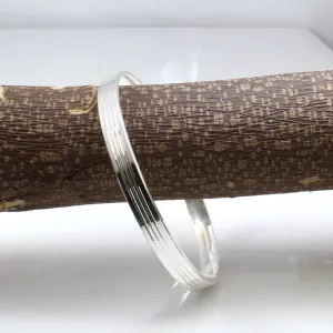 Indian Real Sterling Silver Men's Bangle pure silver Bracelet - 7 CM