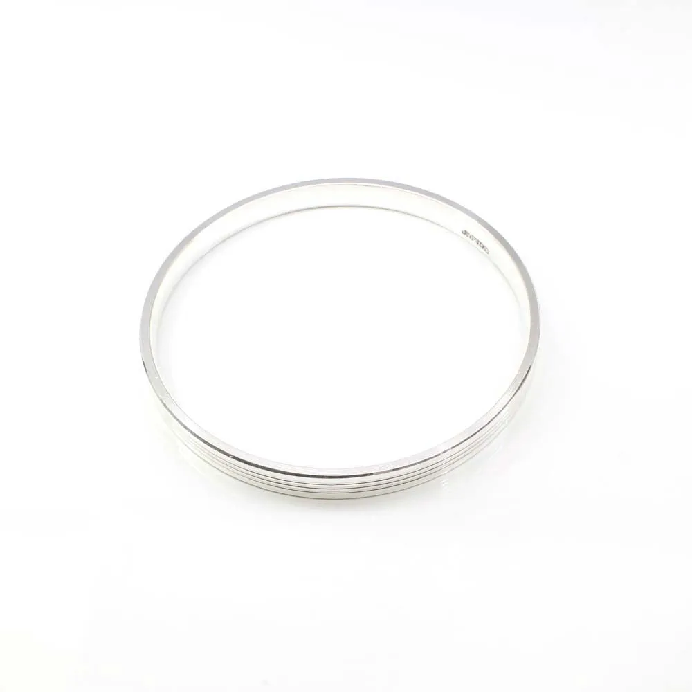 Indian Real Sterling Silver Men's Bangle pure silver Bracelet - 7 CM