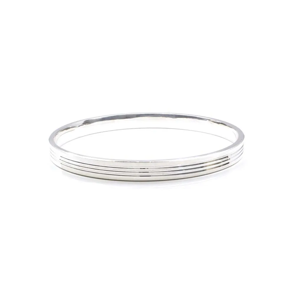 Indian Real Sterling Silver Men's Bangle pure silver Bracelet - 7 CM