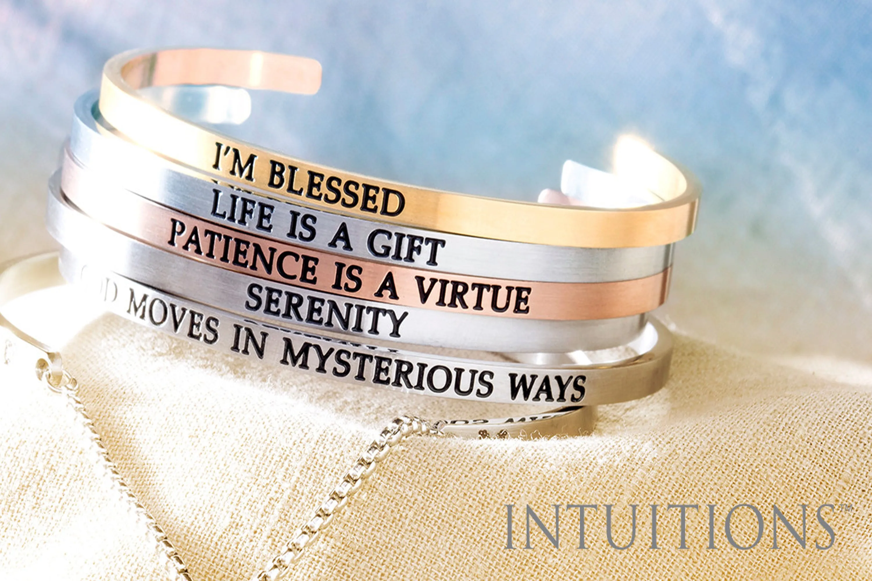 Intuitions Stainless Steel I HAVE A SECOND CHANCE, IT'S CALLED TOMORROW Diamond Accent Adjustable Bracelet