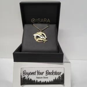 ISARA Necklace - Playful Dolphins - 3021046