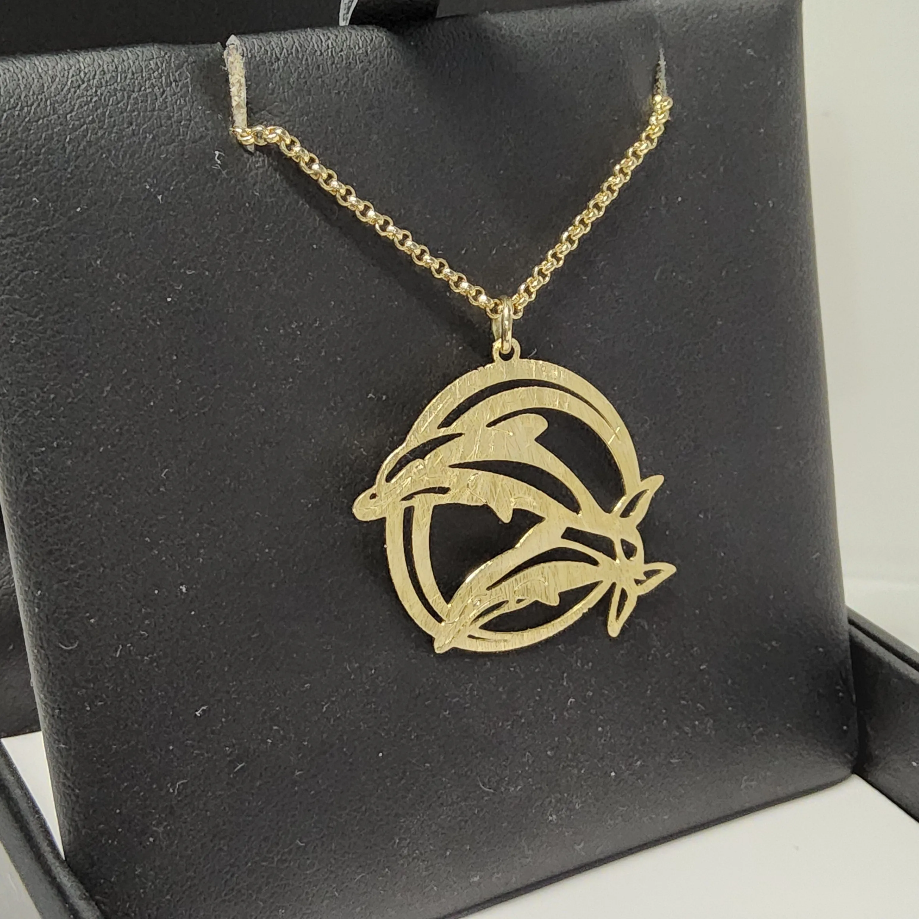 ISARA Necklace - Playful Dolphins - 3021046