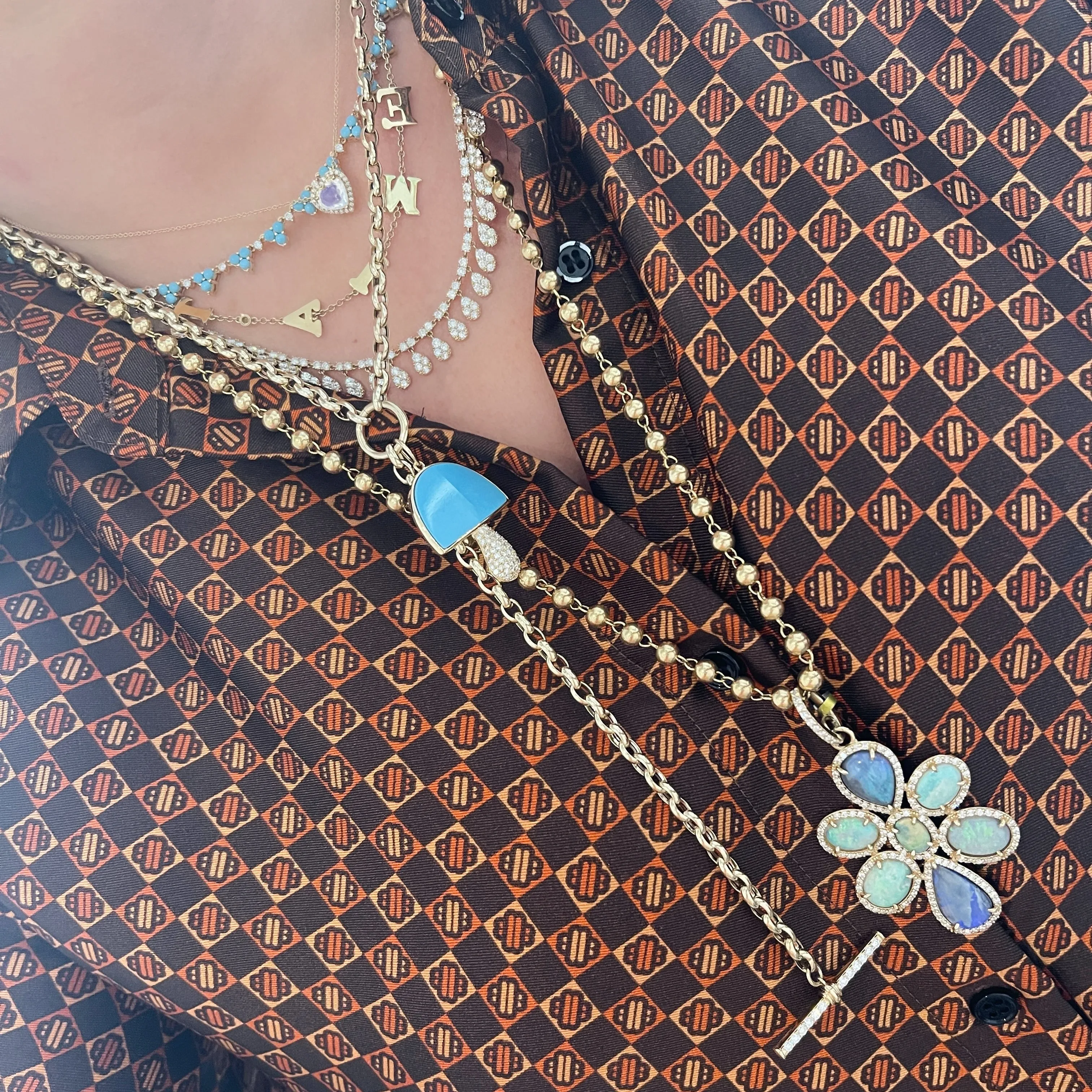 Je T'aime Gold & Diamond Necklace