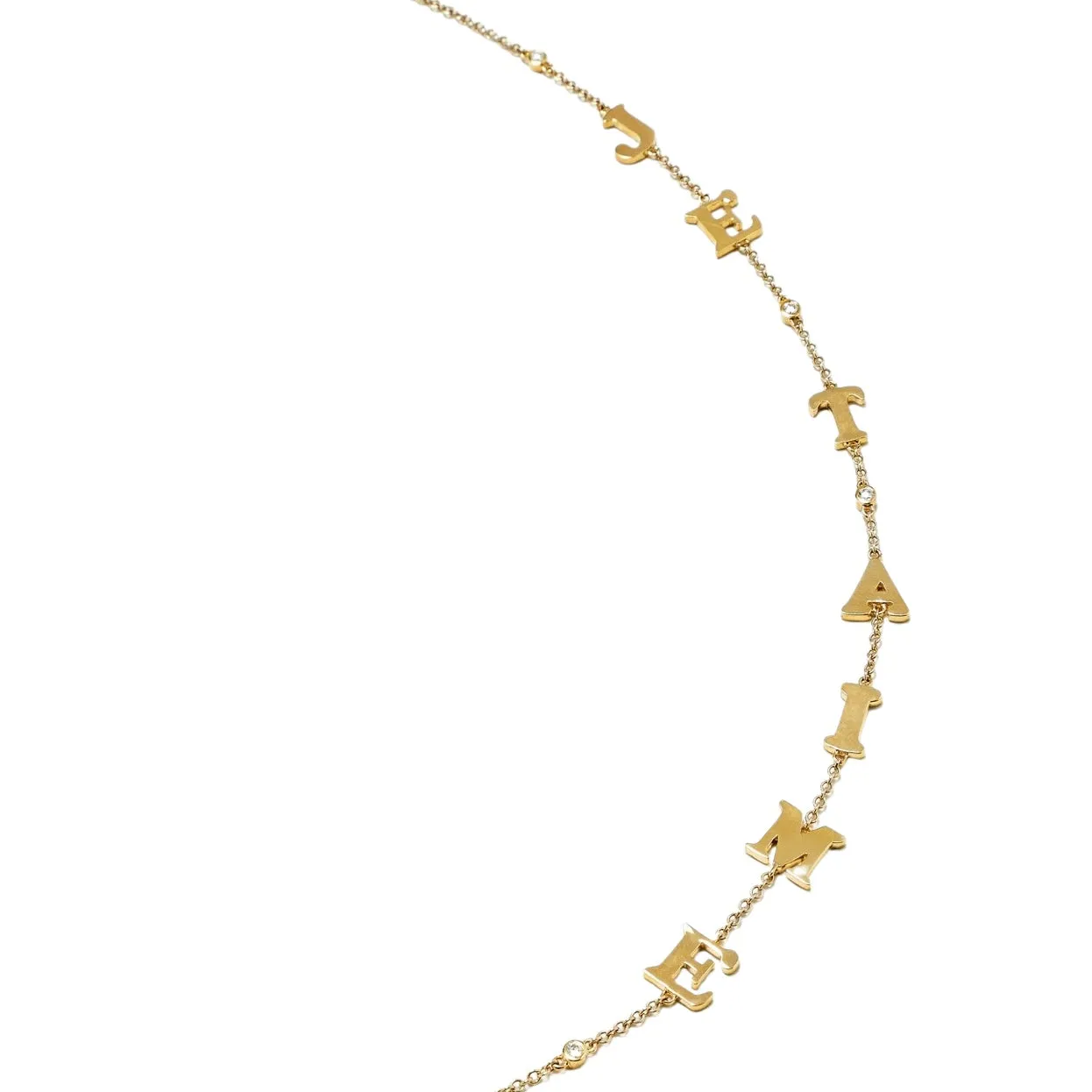 Je T'aime Gold & Diamond Necklace