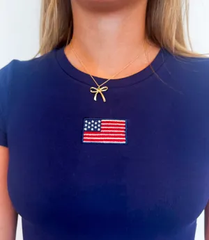 Juliet Gold Bow Necklace