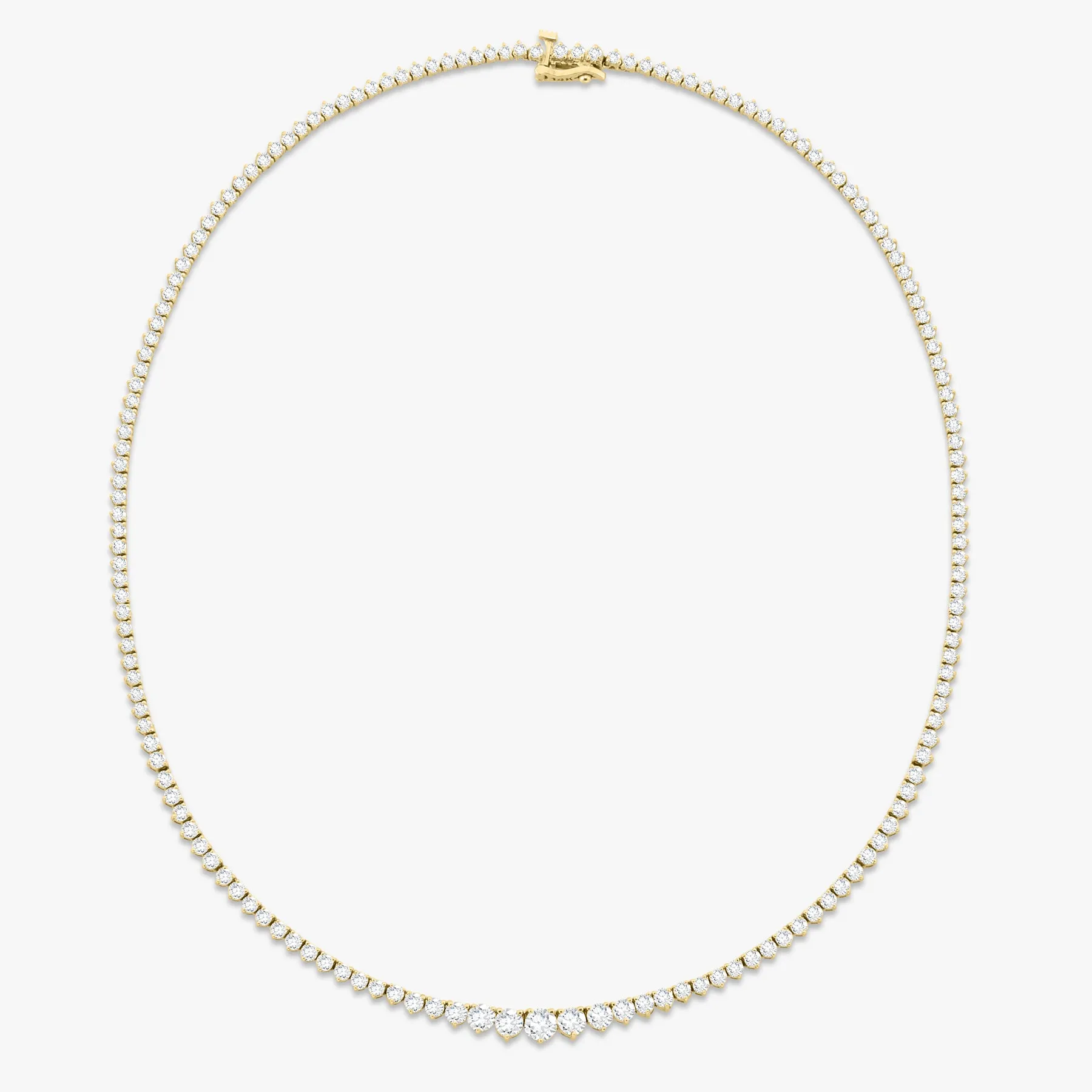 Kaye Tapered Diamond Tennis Necklace 7.49 ctw