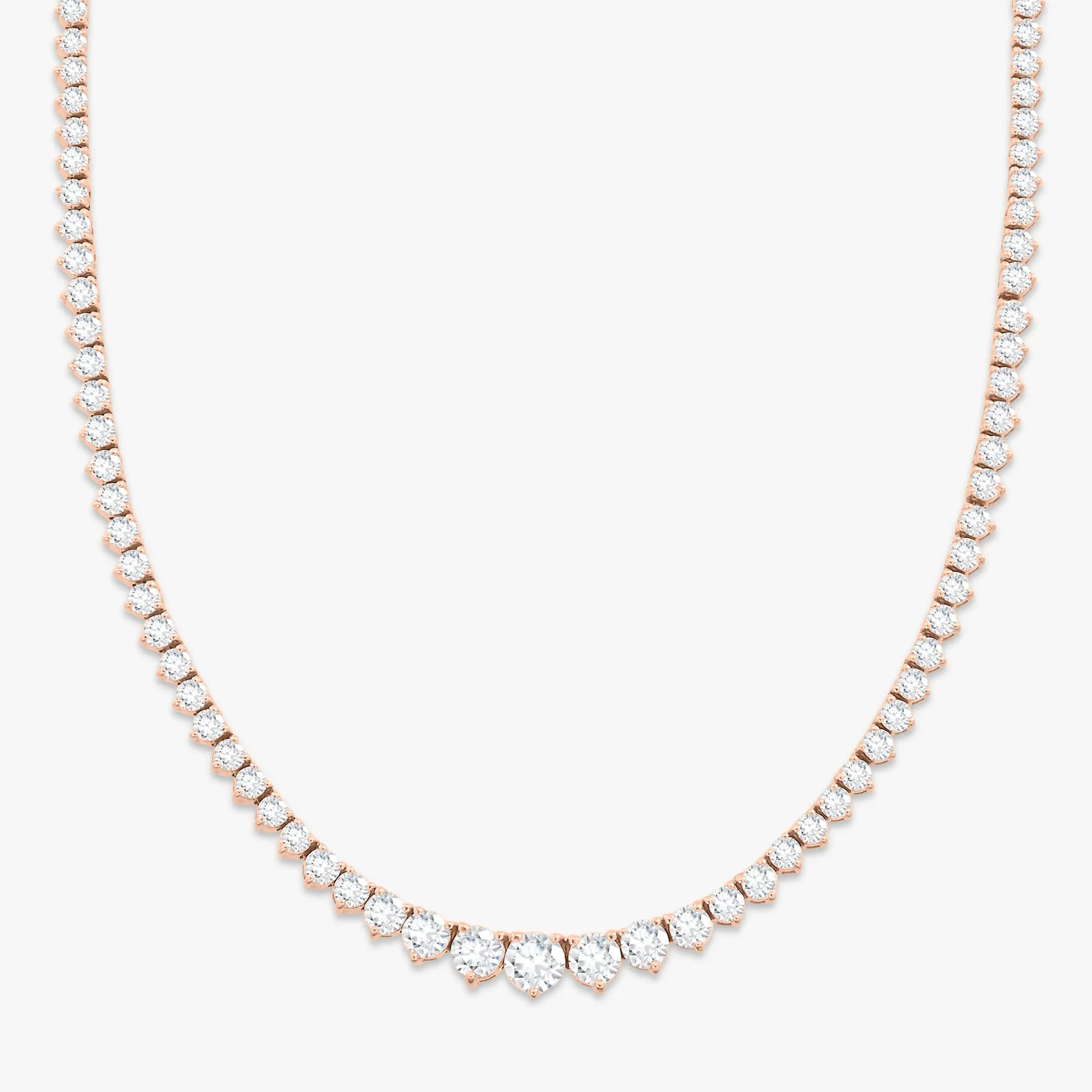 Kaye Tapered Diamond Tennis Necklace 7.49 ctw