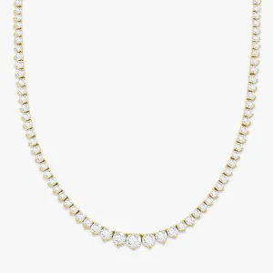 Kaye Tapered Diamond Tennis Necklace 7.49 ctw