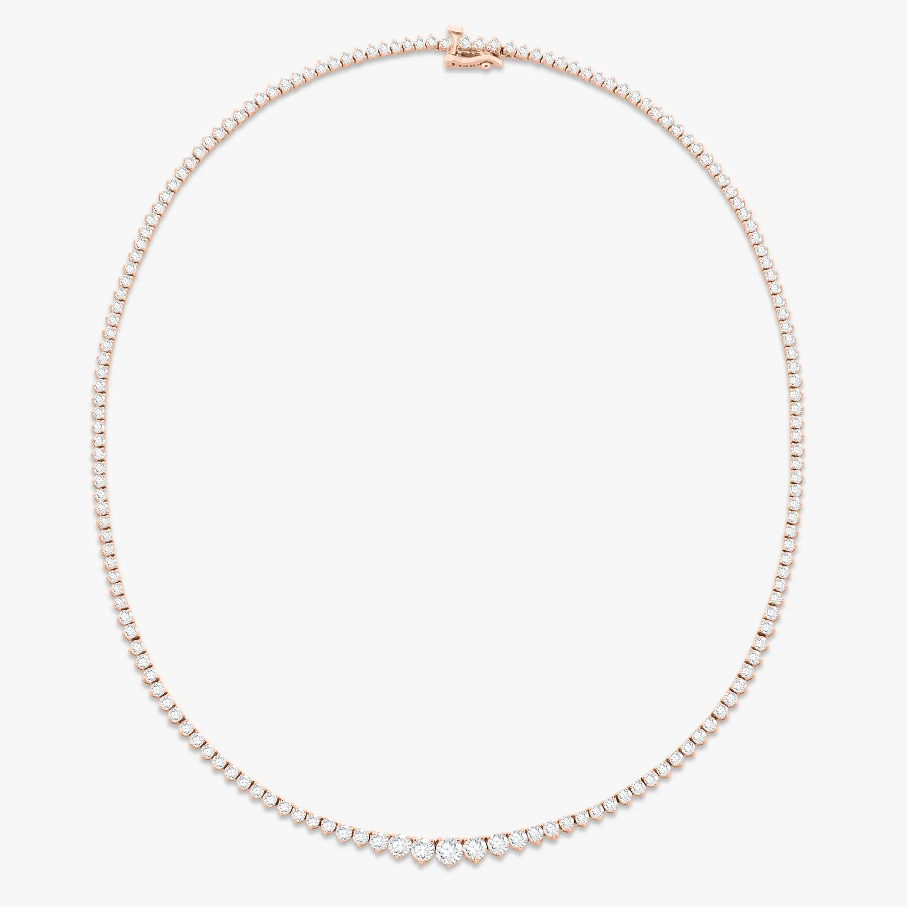 Kaye Tapered Diamond Tennis Necklace 7.49 ctw