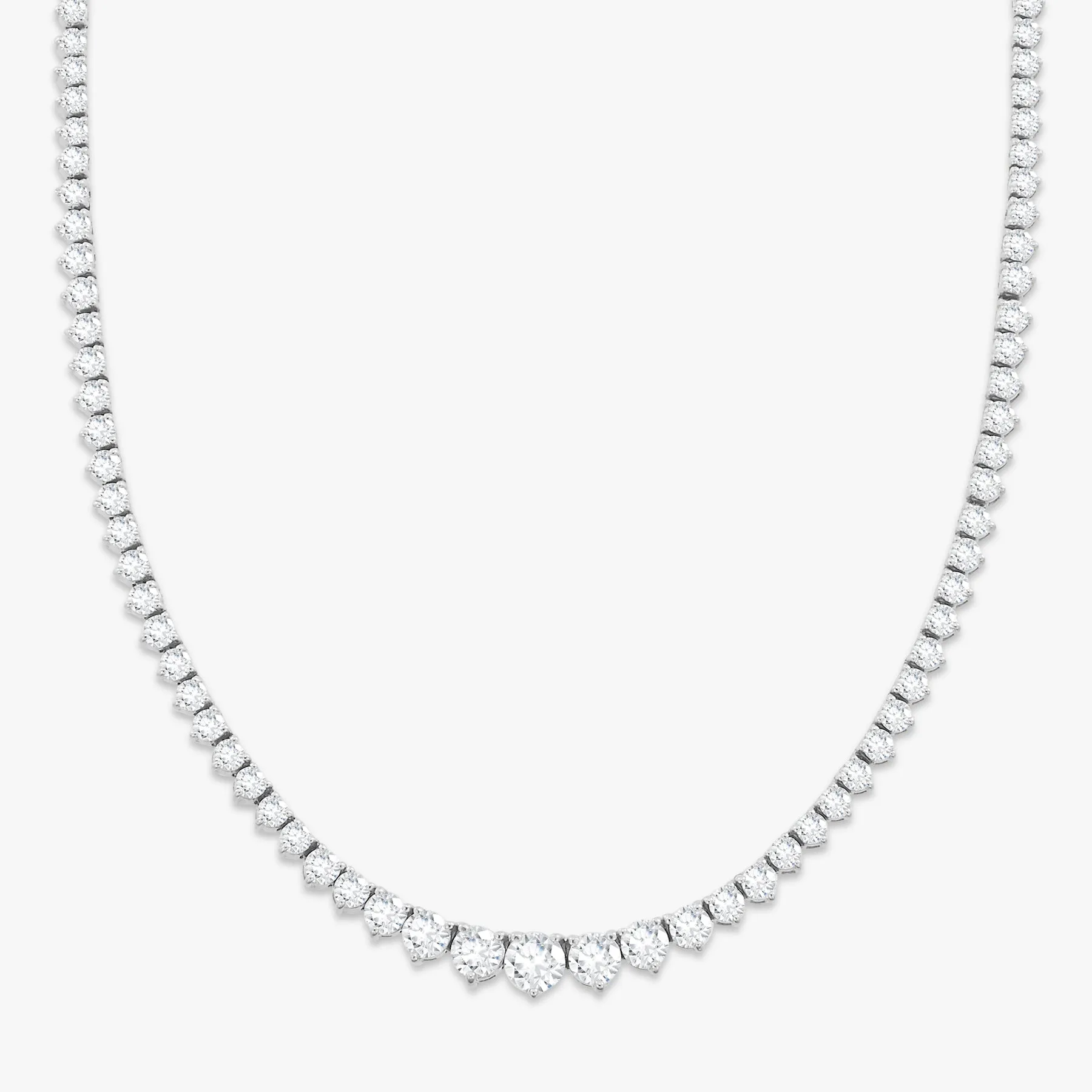 Kaye Tapered Diamond Tennis Necklace 7.49 ctw