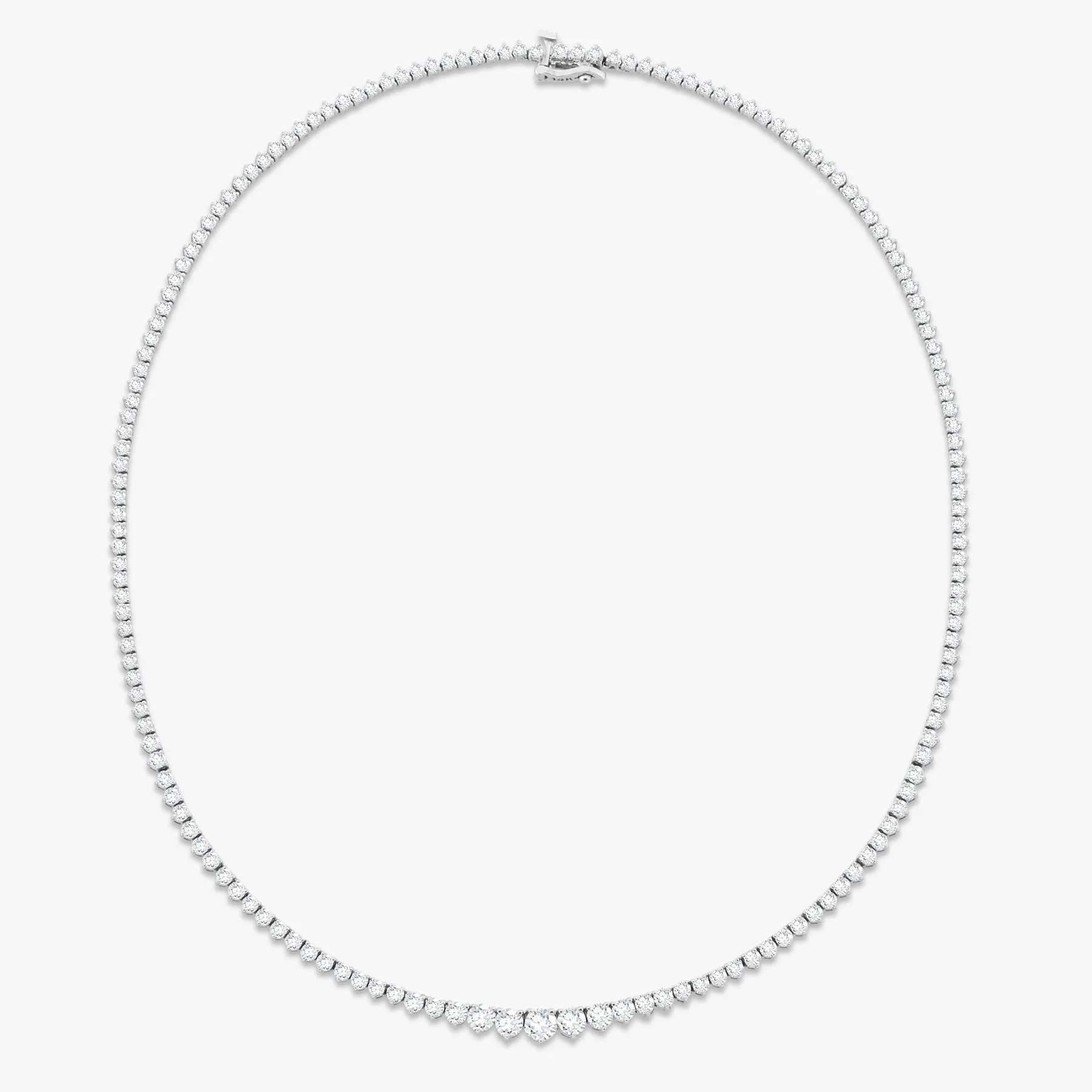 Kaye Tapered Diamond Tennis Necklace 7.49 ctw
