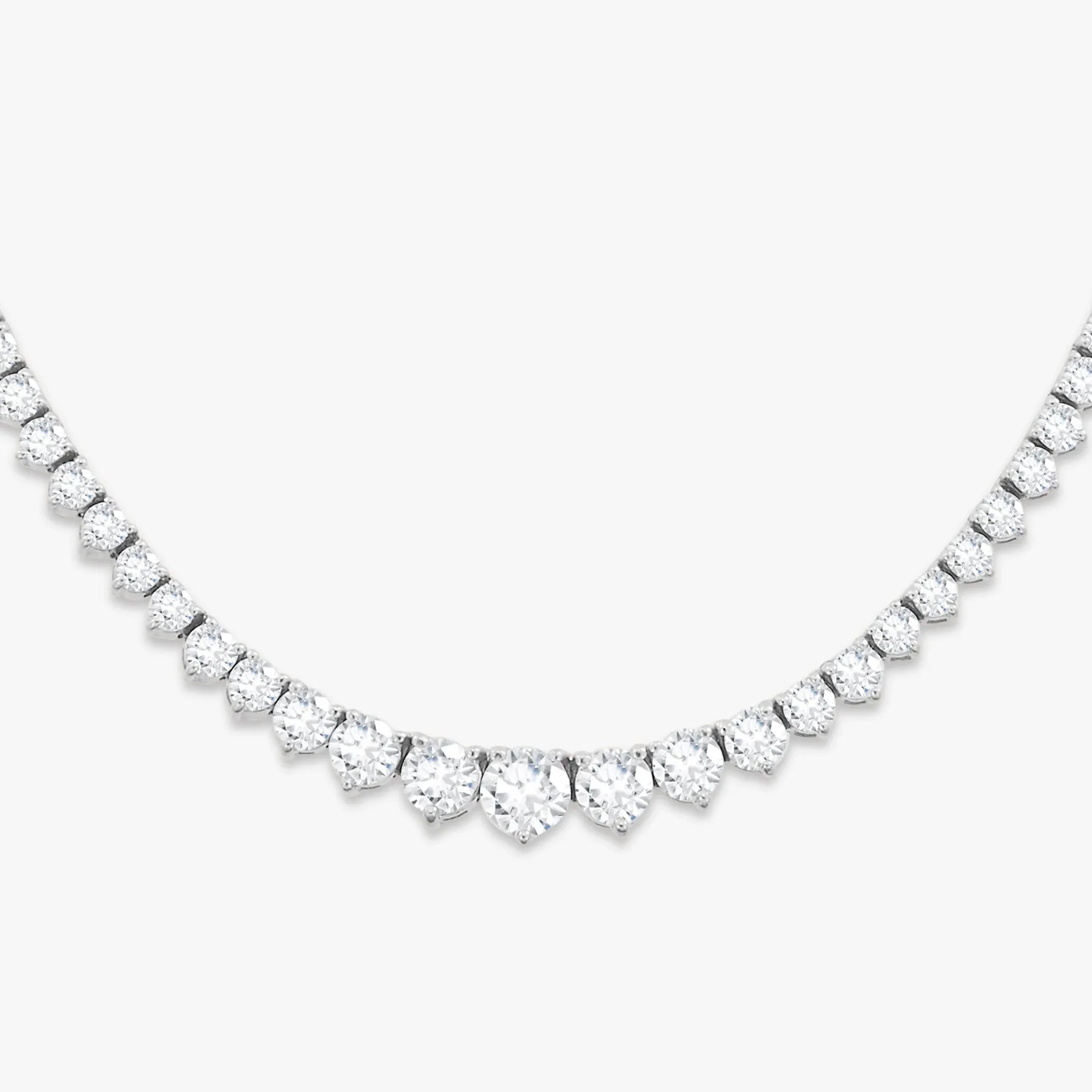 Kaye Tapered Diamond Tennis Necklace 7.49 ctw