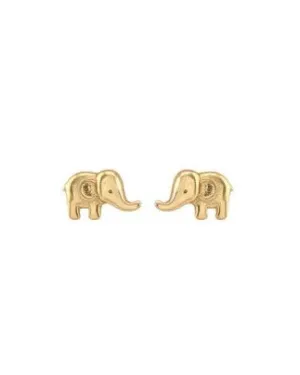 Kris Nations Elephant Stud Earrings - Gold