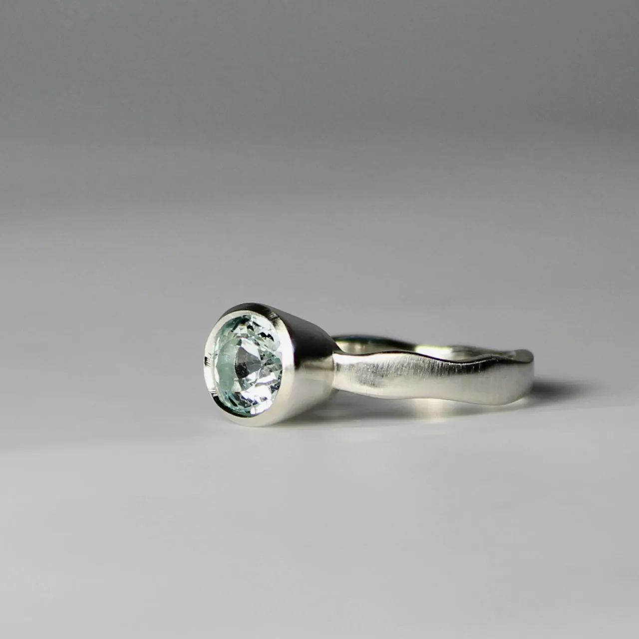 Landscape Aquamarine Ring