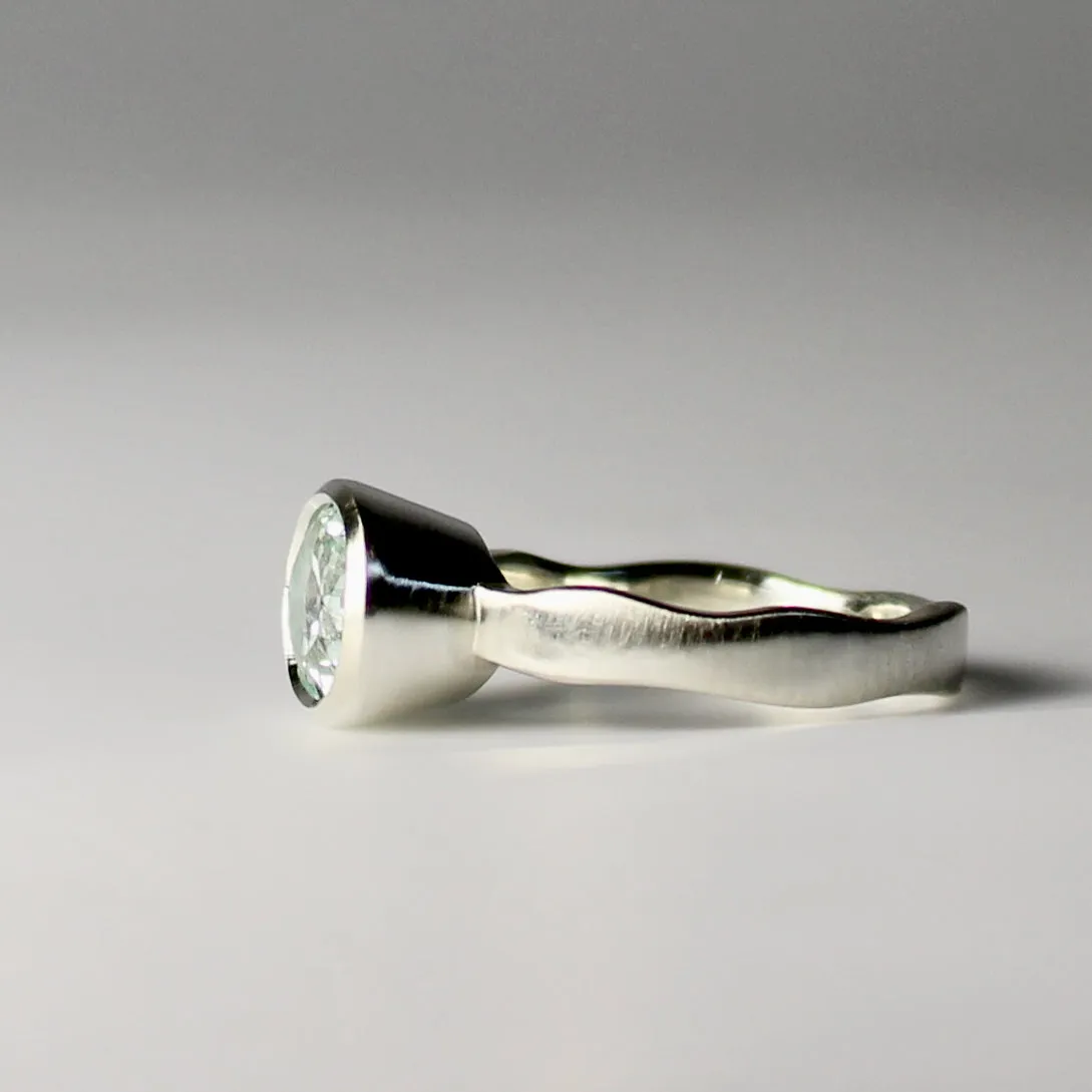 Landscape Aquamarine Ring