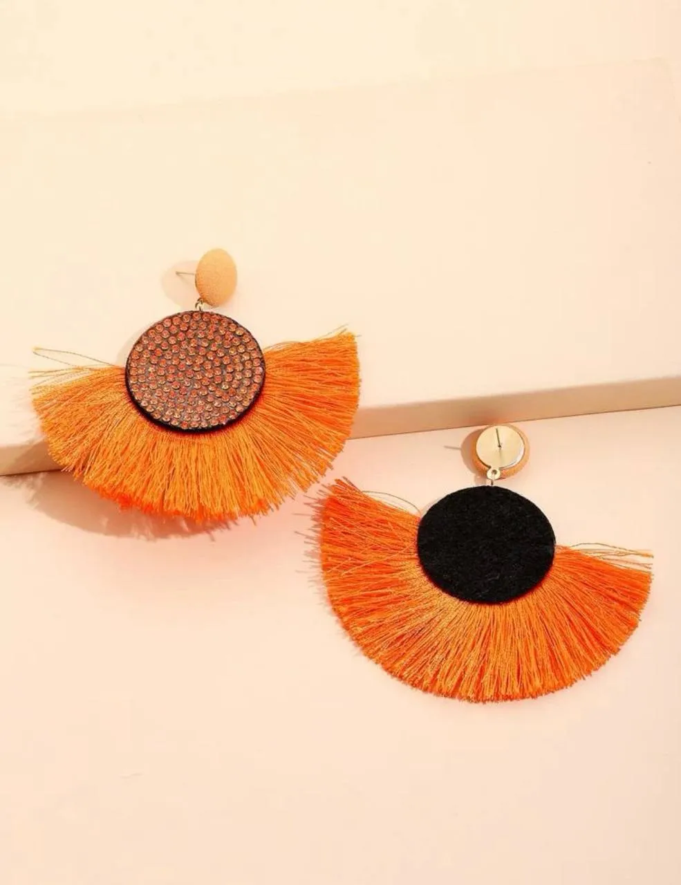 Lavender Tassel Earrings