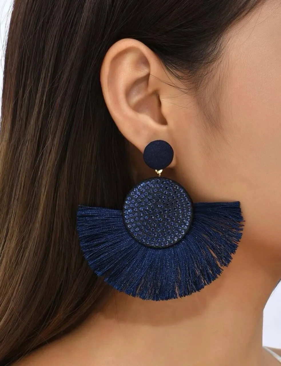 Lavender Tassel Earrings