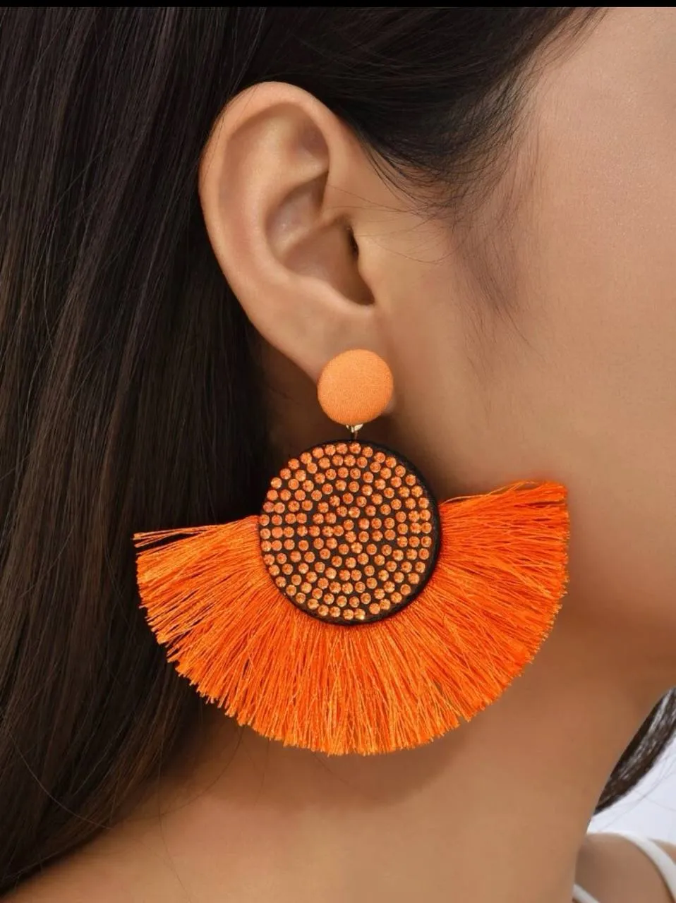 Lavender Tassel Earrings