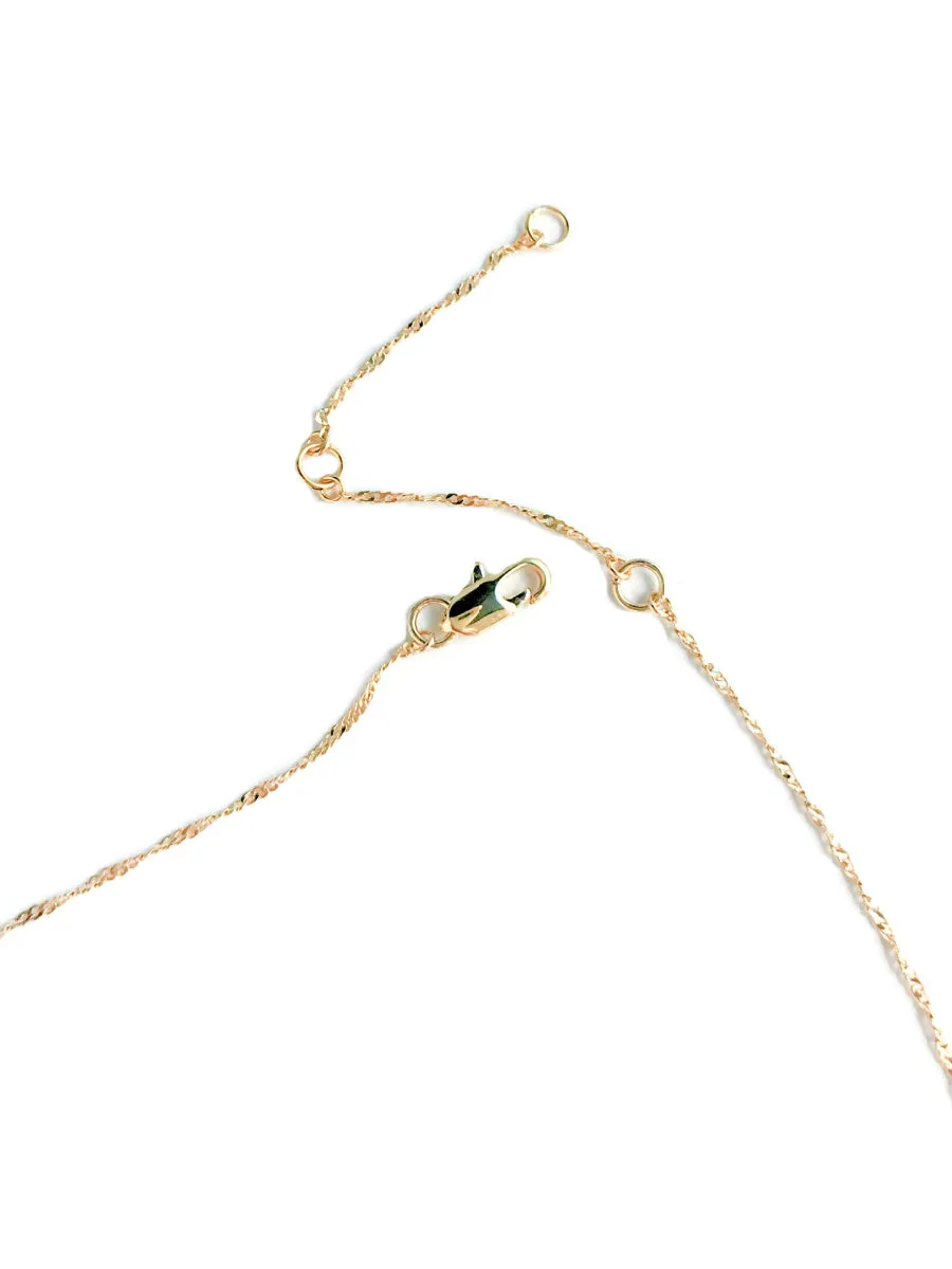 Layered CZ Cross Necklace