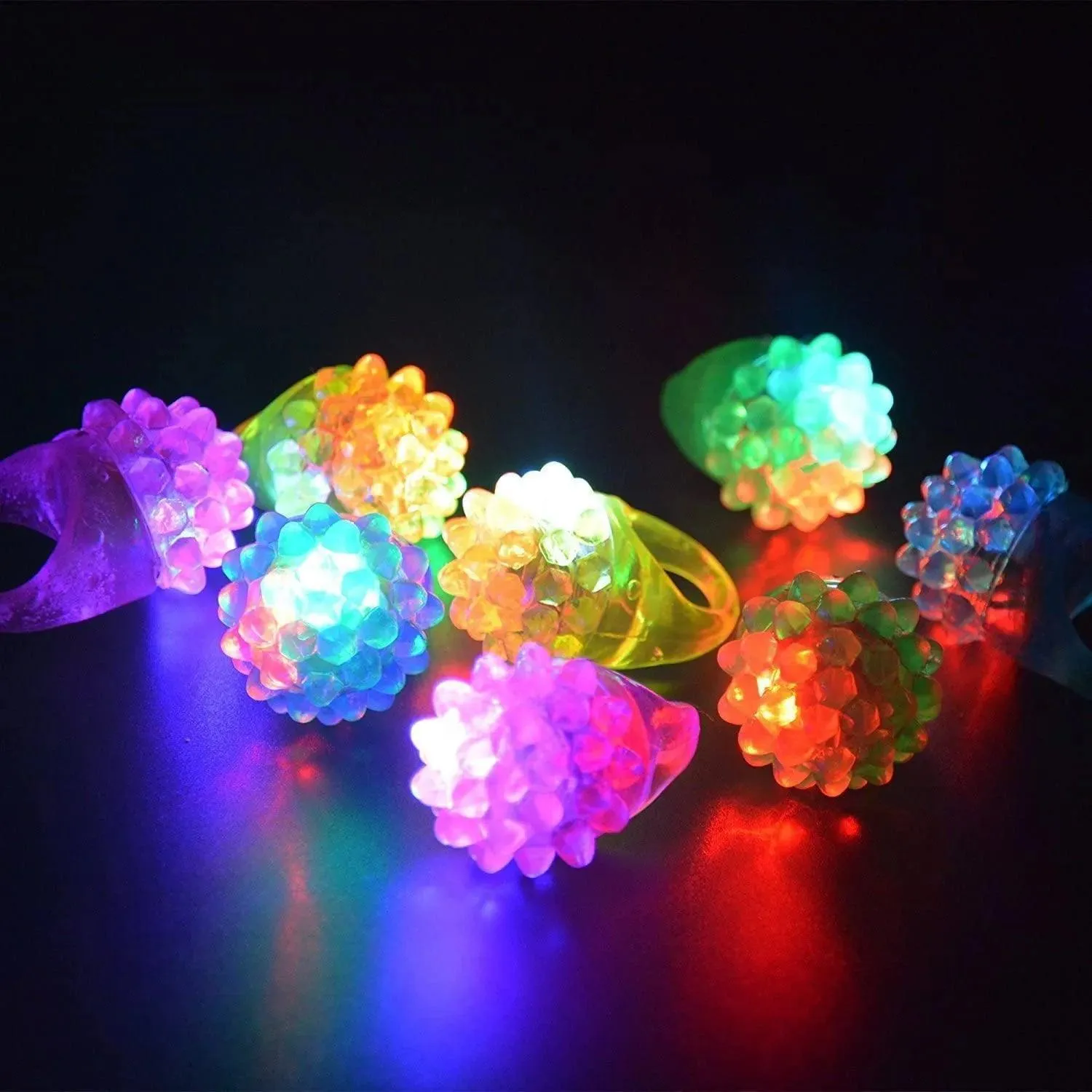 LED Glow Rings: Sparkle Dark Parties with Flashing Luminosity
