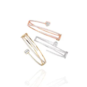 LUXURY FANCY SHAPE DIAMOND BANGLES